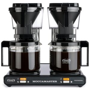 Moccamaster kaffemaskine - Professional Double - Black Silver